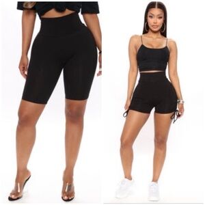 Women's Black High-Waisted Shorts